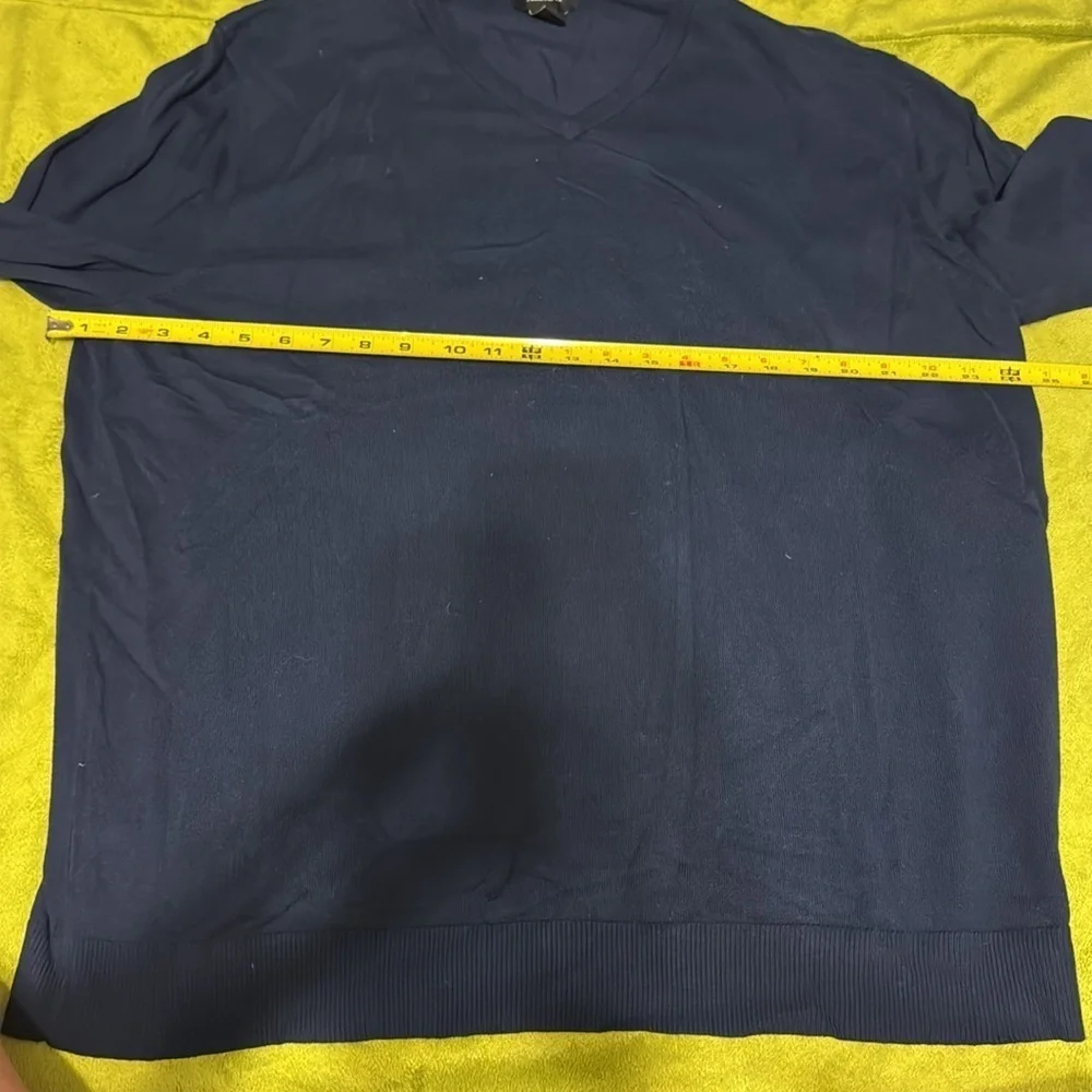 COPY - Alfani Mens Ceil Blue V Neck Pullover Sweater Long Sleeve Size XXL